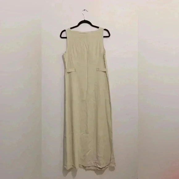 Vintage S.C. & CO. Women’s Maxi dress size 12 in pale yellow made in Canada - Picture 3 of 5